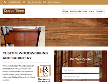Tablet Screenshot of cwcwoodworking.com